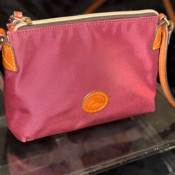 Dooney & Bourke Handbags - Dooney & Bourke Maroon Crossbody Bag